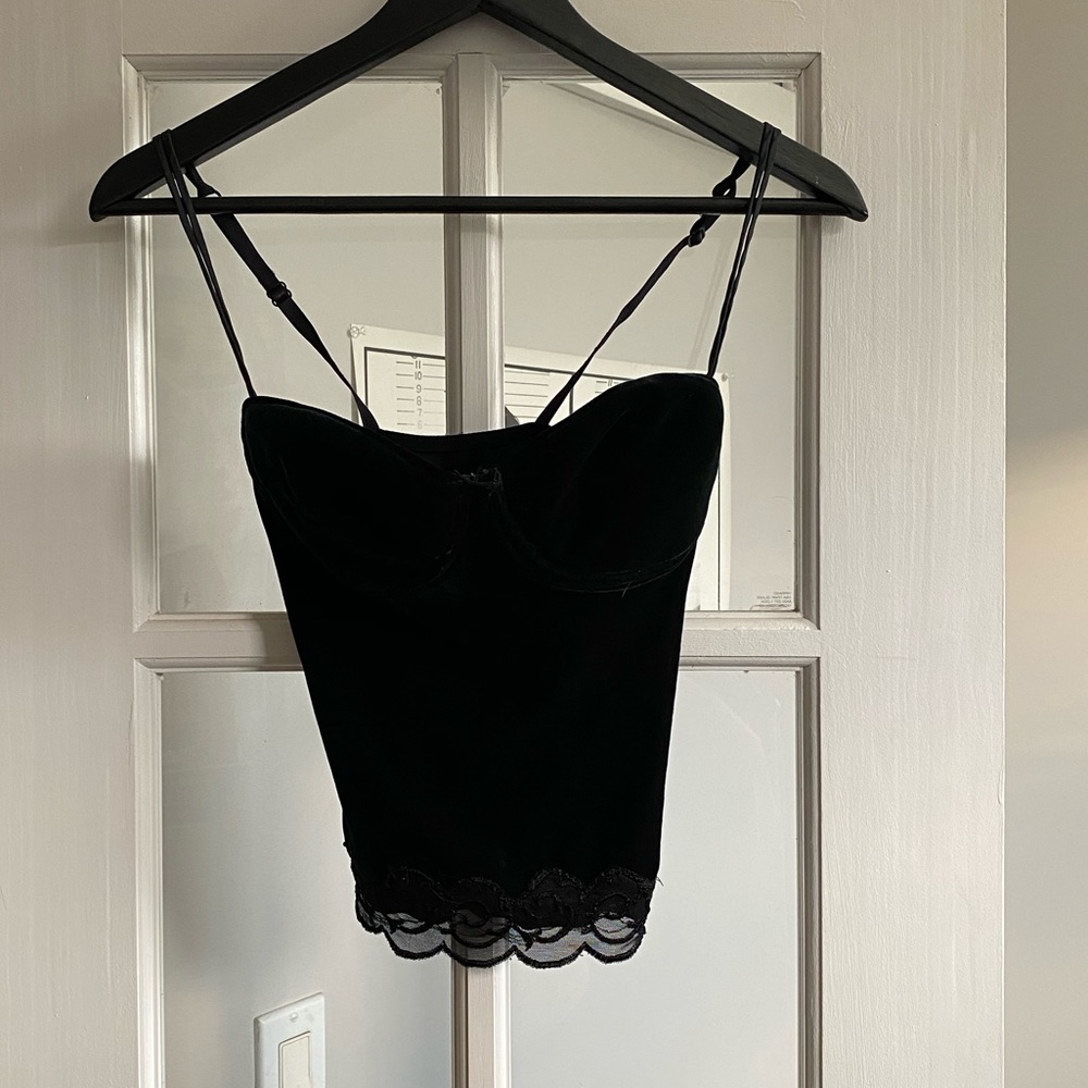 Velvet Crop Top